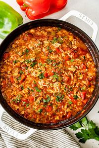 Weight Watchers Stuffed Pepper Soup￼ - Free Style in KItchen