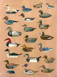 size: 12x9in Giclee Print: Decoy Ducks by Alex Williams :