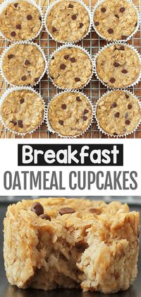 Healthy Meal Prep Breakfast Oatmeal Cupcakes To Go