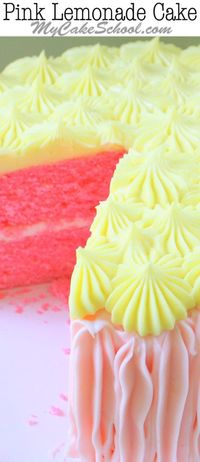 Pink Lemonade Cake from Scratch