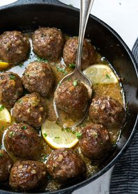 Juicy and tender Italian meatballs in delicious, savory butter garlic sauce are easy to make and fail-proof.