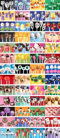 A Million Cake Pop ideas- celebrating 5 years of cake pops with Bakerella!  The original cake pop!