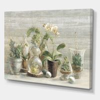 Designart - Composition of Orchids - Traditional Canvas Artwork