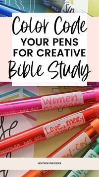 Take your Bible study notes to a new level with this brilliant DIY color coding system with pens for marking your Bible! Assign colors to key themes, topics, and insights to uncover deeper meanings. Perfect for sermon notes, quiet times, or in-depth book studies. Simple and customizable!