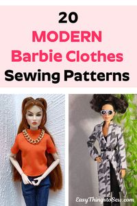 Free Barbie sewing patterns to sew amazing outfits for the plastic fashion dolls. These doll clothes patterns can be customized in a variety of sizes.