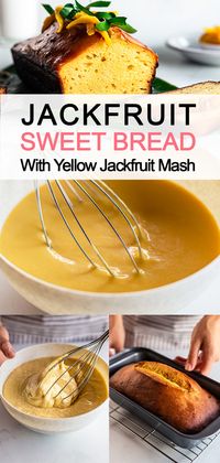 If you love banana bread, this jackfruit cake is an absolute must-try. Ripe yellow jackfruit lends this spongy loaf an intense tropical flavour that's a cross between banana and mango. You'll love it!