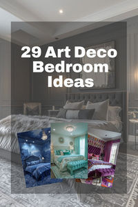 Love the glitz and glamour of Art Deco? These 29 bedroom ideas are filled with bold colors, striking patterns, and luxe accents to give your space a stunning vintage vibe!