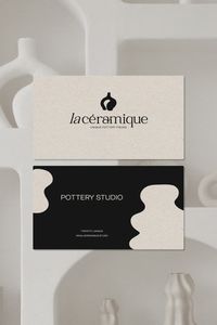 Explore elegant business card designs crafted for a pottery studio, featuring unique and stylish elements that reflect the artistry of your craft. These cards offer a blend of sophistication and creativity, perfect for making a memorable impression. View project to see how these design ideas can enhance your studio’s professional image!