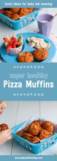 These Super Healthy Pizza Muffins are a perfect baby led weaning lunch recipe (blw), they are not only nutritious but are also really yummy!