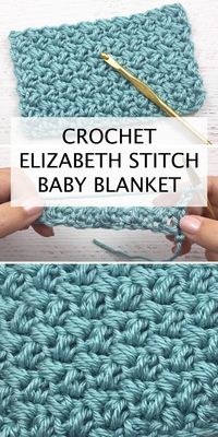 Crochet Elizabeth Stitch Baby Blanket - Easy Tutorial For Beginners + Free Video Guide #crochet