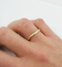 MEN 14K gold CLASSIC 2 mm WEDDING band 14k Yellow gold wedding ring, hand made. (gr-9381)    The ring is made to order and can be ordered up to a