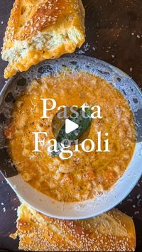 Rocco Gizzo | 🍝 Italian Cuisine on Instagram: "The Best Pasta e Fagioli | Just in time for this polar vortex… nothing beats a big bowl of pasta fagioli! 

4 cans cannellini beans
2 cups Ditalini pasta 
8 cups chicken or veggie broth (set 2 cups aside)
1 yellow onion, small dice
2 medium carrots, small dice
3 large garlic cloves, minced 
2 tbsp tomato paste 
2 sprigs rosemary 
1 sprig sage 
1/2 tsp red pepper flakes 
Salt & Pepper 
EVOO
Parmigiano Reggiano 

Drain and rinse the beans. Set 2 cans aside, and add the remaining 2 cans to the base of a blender with a little water. Blend until smooth, adding a little more water as needed. Then set aside. 

Place a heavy bottom pot over medium heat and drizzle with EVOO. Add the carrots and onions and cook until softened. Then add the tomato past