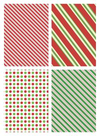 Christmas Basics Digital Paper Pack Printable