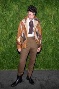 Join 5 people right now at "Ezra Miller wears a Bode Jacket and Shirt at CFDA / Vogue Fashion Fund Award"