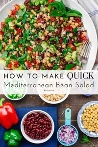 This easy three bean salad recipe that packs extra crunch and loads of flavor from fresh herbs, capers, and a bright Dijon dressing. Great for meal prep. Vegan. GF