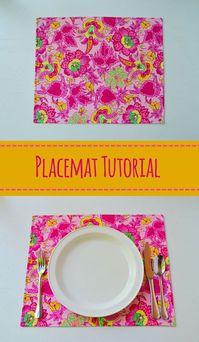 Basic Placemat Tutorial – Mary Martha Mama- How to sew your own placemats