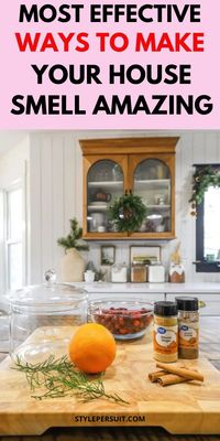 Discover 20 genius hacks to make your house smell amazing! From clean baking pans to banishing bathroom smells, these household cleaning tips will keep a fresh house smell lasting all day. Elevate your home smell and enjoy that clean house smell you love. Your house will smell good all the time with these easy-to-follow ideas!