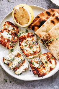 Halloumi Cheese on the Grill {Easy Appetizer} – WellPlated.com