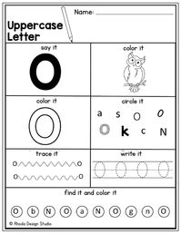 Letter O Coloring Pages