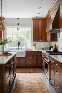 Uncover 20 Must-Try Kitchen Decor Ideas For Cherry Cabinets!