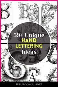 Learn the basics of hand lettering and create beautiful pieces of art with this guide! 59 ideas included to get you started, plus a few tips to help you perfect your skills. #handlettering #lettering #art #diy #tutorial