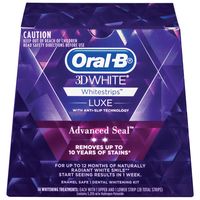 $24.49 Oral B 3D White Luxe Advanced Seal White Strips 14 Pack