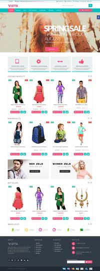 Vista is a brand new premium responsive #PrestaShop #theme which is fully customizable and suitable for any kind of PrestaShop #store on any device. #website #design #eCommerce #shopping #template