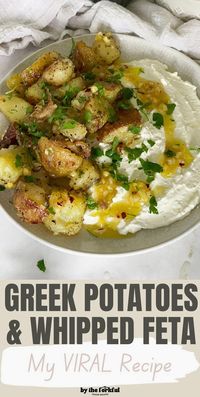 Indulge in the rich flavors of the Mediterranean with this delightful dish featuring savory Greek potatoes perfectly complemented by a luscious whipped feta. These golden, crispy potatoes are seasoned with aromatic herbs and spices, creating a mouthwatering experience that pairs beautifully with the creamy, tangy feta. Perfect for a cozy dinner or a special gathering, this recipe brings a taste of Greece to your table, offering a satisfying blend of textures and flavors that will have everyone reaching for seconds.