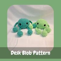 PATTERN RELEASE! I'm excited to announce the release of my newest pattern – the Desk Blob! This lovable little blob is a favourite with everyone! Whether it is for encouragement to get through work, a fun toy to play with, or just something to make you smile, Desk Blob is perfect for the job! This pattern comes with an apple mod for a Teacher’s Pet, which is a great teacher gift for the end of school! A huge thank you to my amazing pattern testers!! These guys were fantastic, so be sure t...