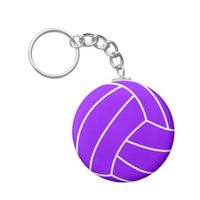 Violet Purple Volleyball Keychain. I like the color.