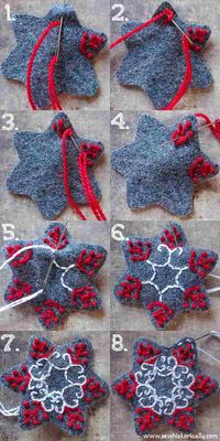 DIY Felt Gingerbread Ornaments - Sew Historically