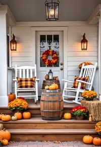 15 Best Small Front Porch Fall Decorating Ideas for Warmth & Style