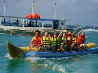 banana boat ride. Boracay, so much fun