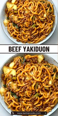 Try this Beef Yakiduon, a quick and flavorful dish that combines tender beef, chewy udon noodles, and fresh veggies in a delicious soy sauce marinade.