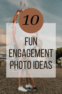 Wondering how to make engagement photos fun? Here are 10 fun engagement photo ideas to get you started. Visit the blog oost to read more!