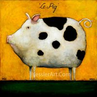 Le Pig (Yellow/Green) | Kessler Art