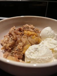 Apple and Peach Crumble - A Home Cooks Diary