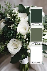 If you are looking for ideas to help you create your dream wedding color palette, then check out these beautiful forest green and white wedding color ideas to help inspire you!! | Wedding color schemes | Wedding color palettes | Wedding theme | Wedding theme ideas | Wedding colors | Wedding color inspiration | Wedding color ideas | Wedding themes | Wedding colors unique | Spring wedding color ideas | Summer wedding color ideas | Fall wedding color ideas | Winter wedding color ideas |