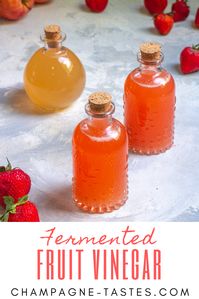 This easy fermented fruit vinegar uses two ingredients: fruit and water. It’s the perfect way to use fruit scraps and overripe fruit to make homemade apple cider vinegar, berry vinegar, and more!