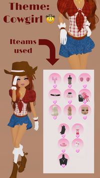 #dti #roblox #dresstoimpress #cowgirl #DTI #outfit #combo