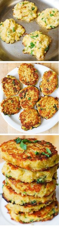 Spaghetti Squash, Quinoa and Parmesan Fritters | healthy recipe ideas @xhealthyrecipex |