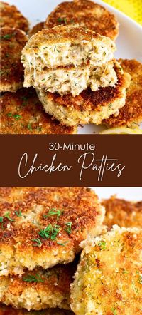 30-Minute Chicken Patties