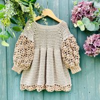 Crochet Pattern Baby or Girls Dress 6 Months to 8 Years - Etsy