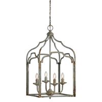 Illuminate your dining room or master bedroom in a casual style with this eye-catching metal chandelier, featuring an openwork design.