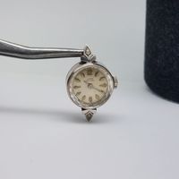 Buy the Art Deco ROSANT 14K White Gold Bright Cut Floral Ladies Watch, 10.4g | GoodwillFinds