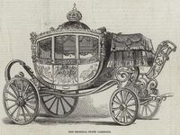 size: 12x9in Giclee Print: The Imperial State Carriage :