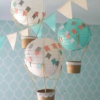 Whimsical Hot Air Balloon Decoration DIY kit by mamamaonline