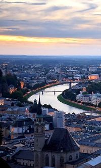 The old town of Salzburg at dawn - Salzburg, Austria