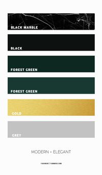 Black and Forest Green Color Schemes For Bathroom Color Ideas