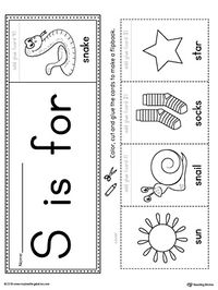 Letter S Beginning Sound Flipbook Printable | MyTeachingStation.com